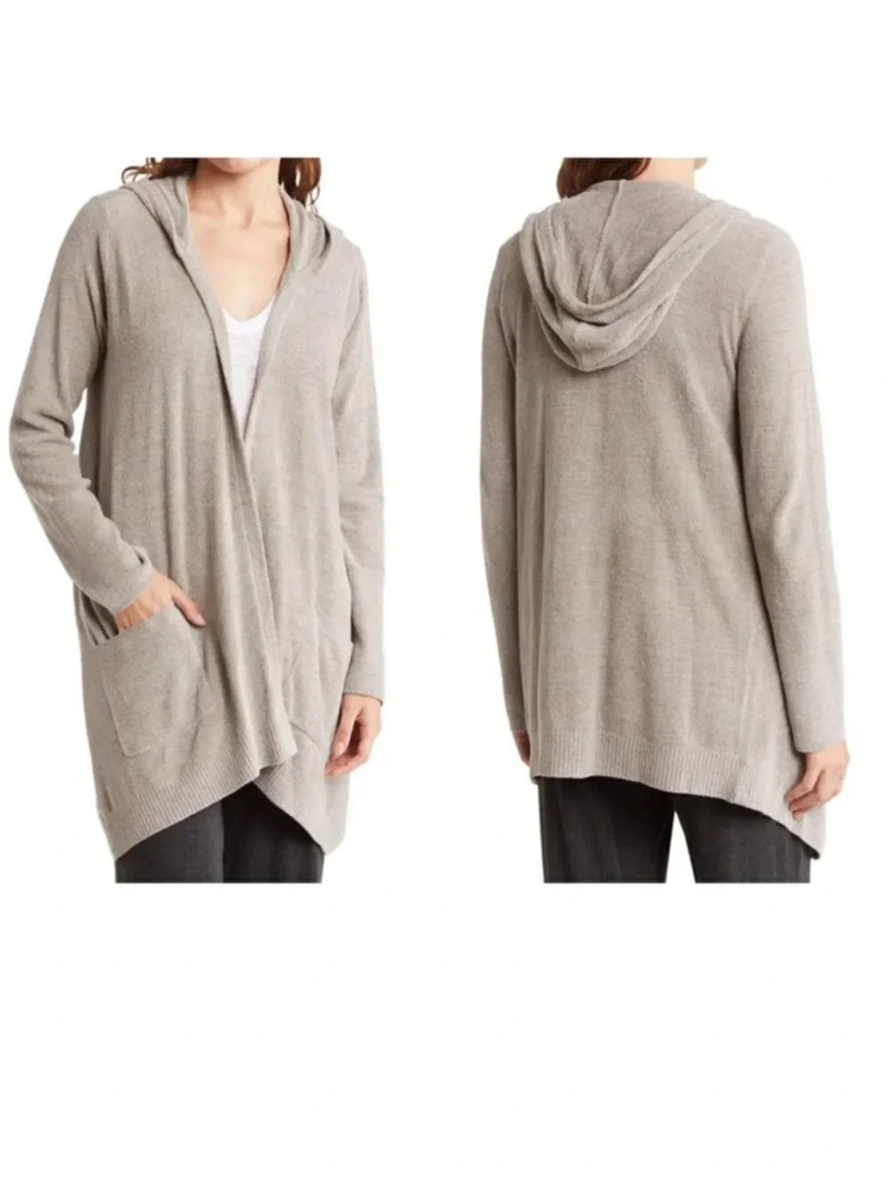 Barefoot Dreams CozyChic Ultra Lite Hooded Cardigan 1x